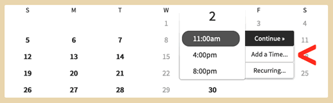 Scheduling Tip